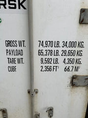 Maersk RAHC-031 Used 40ft Cold Storage Reefer Container – Model CCR18060 image 3