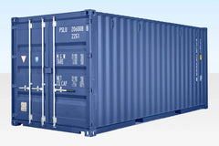 20ft Blue One Trip Shipping Container (RAL 5013) – Premium Storage Container image 0