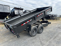 BWise 7 x 16 Low Profile Dump Trailer – Telescopic Cylinders image 2