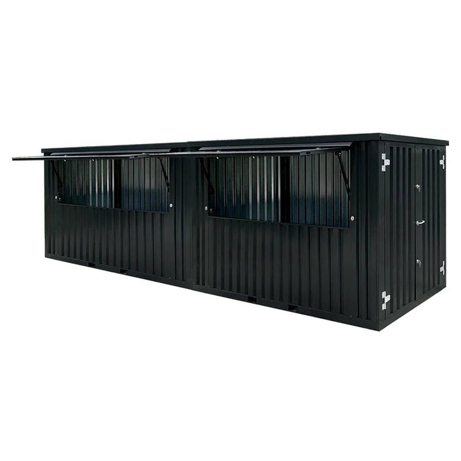 Flat Pack Container 8×2 Xl Meters Black Ral 9005 image 0