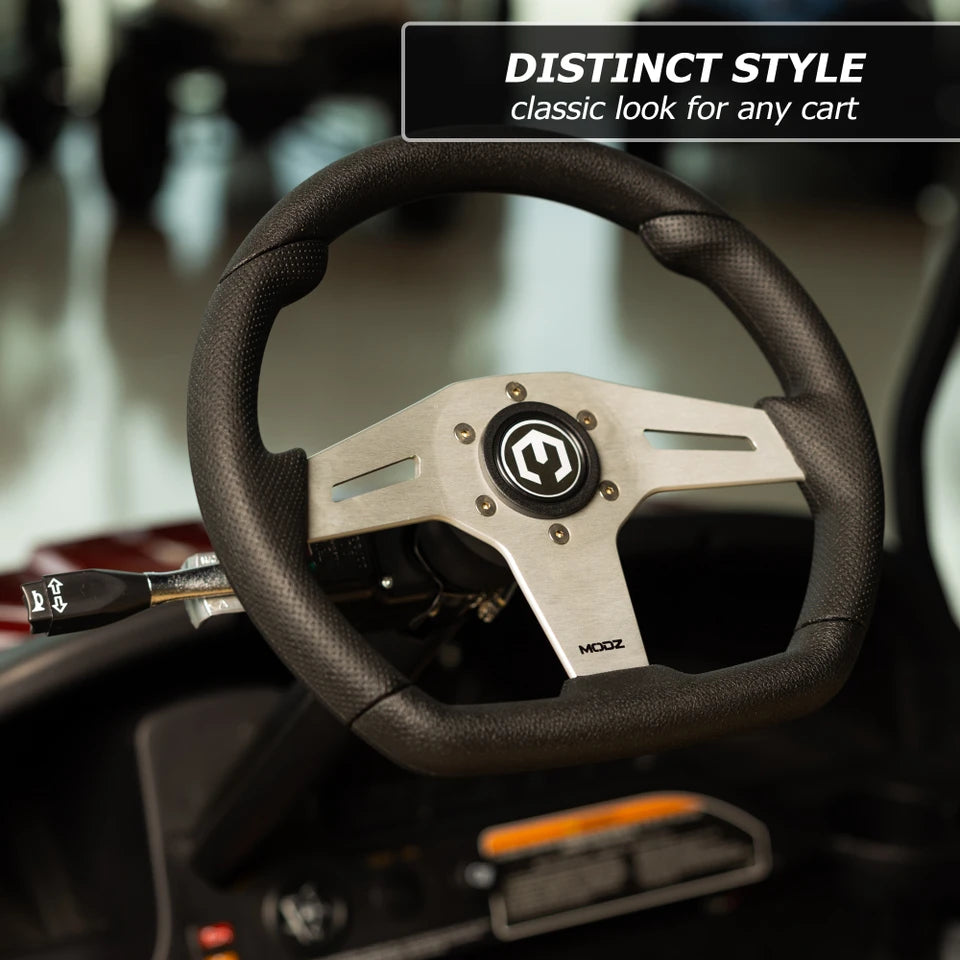 MODZ Barton Golf Cart Steering Wheel & Adapter - Choose Color