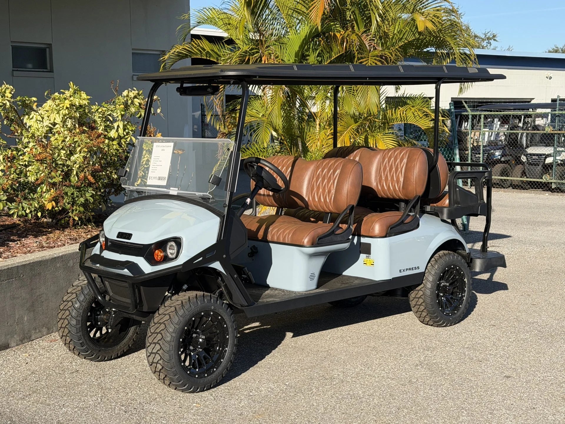 2026 E-Z-GO L6 Gas Golf Cart for Sale (Ocean Gray) image 0