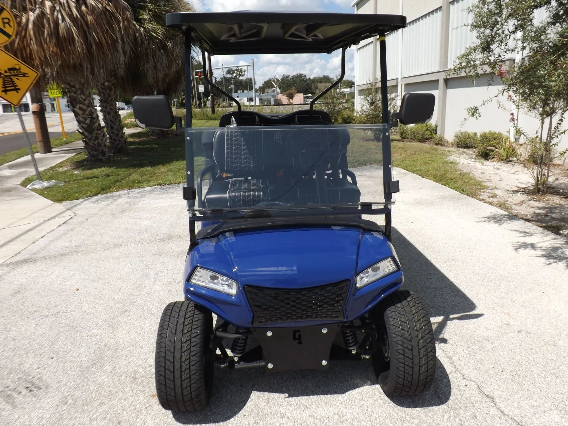 Blue 2023 HONOR LSV 2+2 G1 Lifted Lithium Golf Cart for Sale image 1