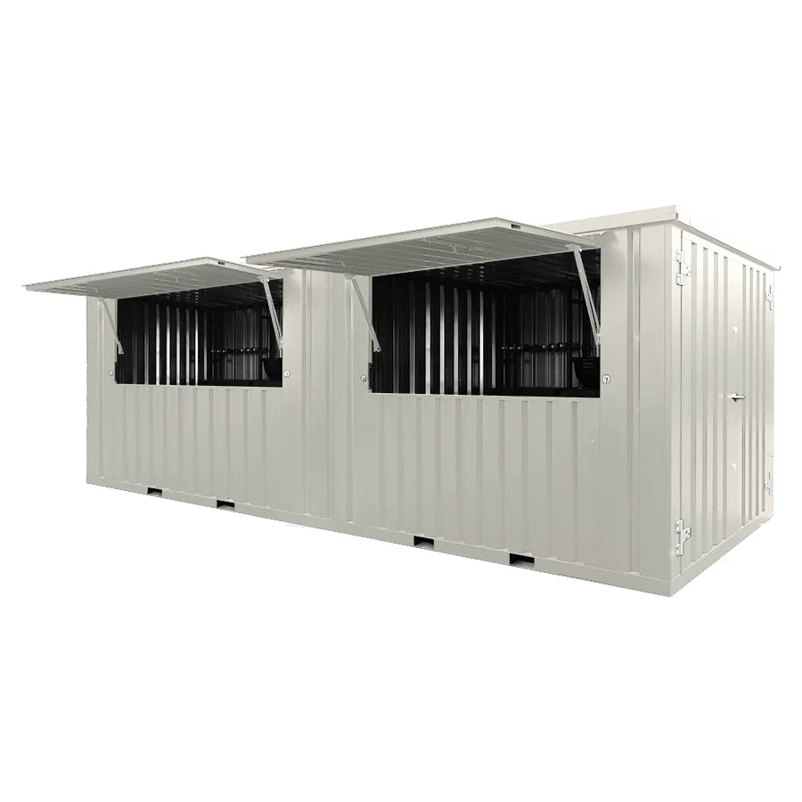 20 Foot White Container Bar – Perfect for Bars, Cafes, and Events image 0