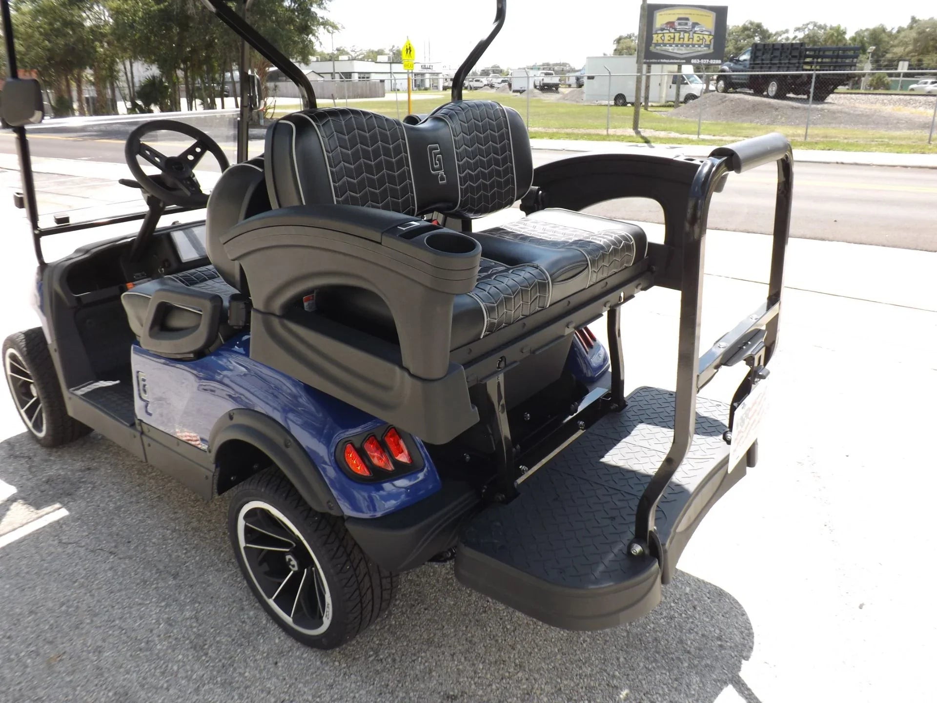 Blue 2023 HONOR LSV 2+2 G1 Lifted Lithium Golf Cart for Sale image 14