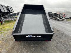 BWise 5 x 10 Low Profile Dump Trailer – Spreader Gate image 1