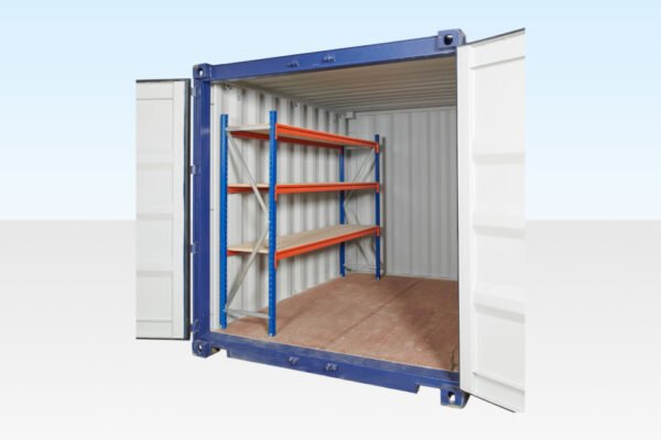 Adjustable Heavy Duty Three Tier Container Racking (Single Bay) image 0