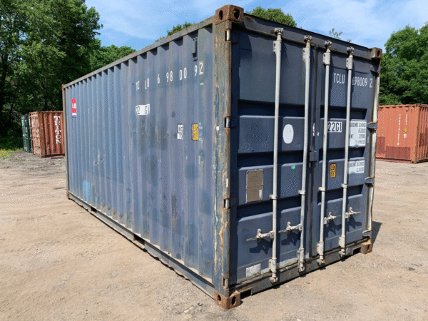 20′ x 8′ x 8.5′ Tall –Used Shipping / Storage Container-Wind and Watertight – Blue image 0
