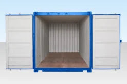 20ft Self Storage Shipping Container – Blue (RAL 5010) | One Trip Secure Storage Unit image 1
