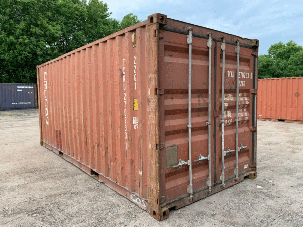 20ft Used Shipping & Storage Container – Wind & Watertight, Brick image 0