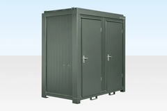 1+1 Double Mains Toilet 8Ft x 5Ft (Bottle Green) image 1
