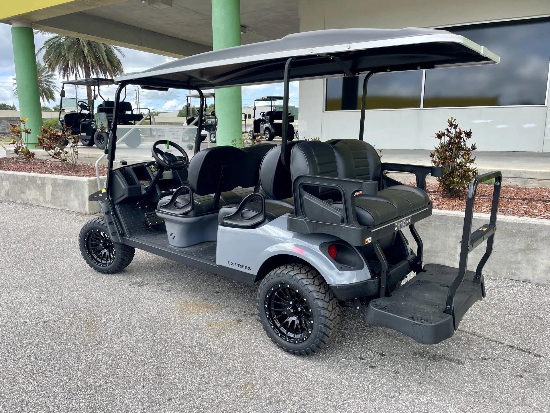 2026 E-Z-GO Express 6 ELiTE Lithium Lifted Slate Golf Cart for Sale image 1